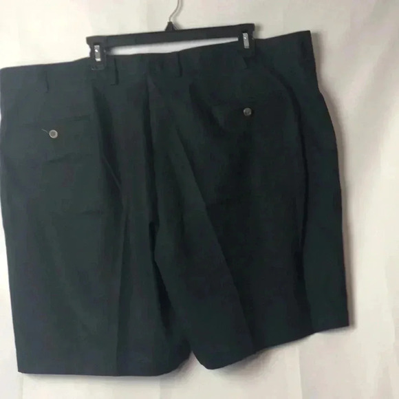 NORDSTROM SHORTS MENS SZ 46W. BLACK PLEATED FRONT - Picture 6 of 8